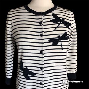 Talbots Dragonfly Cardigan